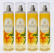4 Bath  Body Works MARIGOLD CANE SUGAR Fine Fragrance Mist Body Spray 8 oz