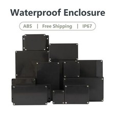 Outdoor Waterproof Black Box Case Plastic Electronic Project Case Instrument
