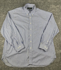 Brooks Brothers Shirt Mens XL Makers & Merchants Striped Made in USA