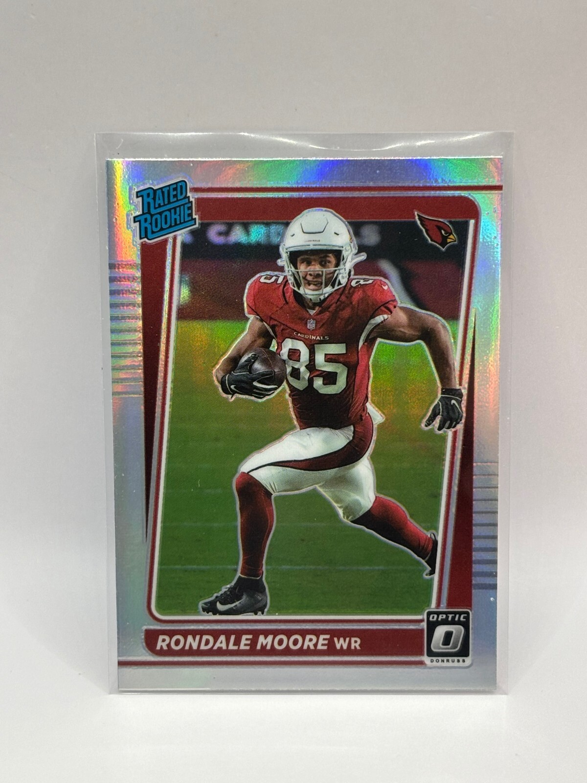 Rondale Moore Silver Rated Rookie 2021 Panini Donruss Optic RC #217 Cardinals