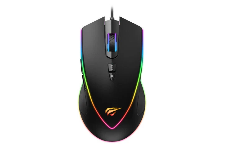 Havit MS1017 RGB Gaming Mouse Wired 3200 DPI Programmable Ergonomic Design - Image 2 of 3