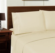 Impressions 1000 Thread Count Tencel Blend Wrinkle Resistant Sheet Set Ivory Sz
