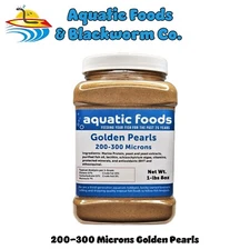 Golden Pearls 200-300 Microns (Micro Size)  Fry, Babies, Corals, Reef Tanks