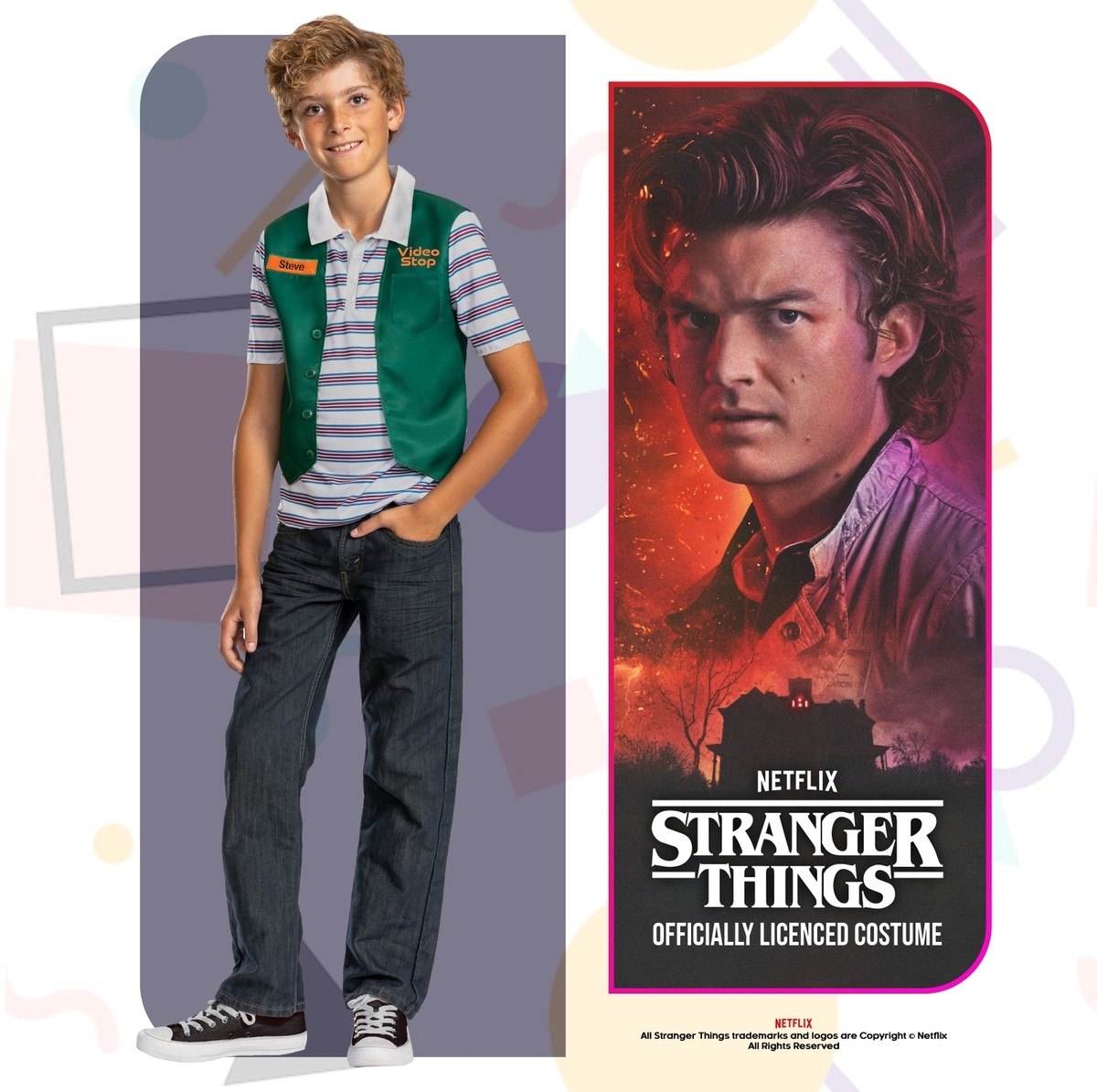 Disfraz de Stranger Things para hombre, traje de Cosplay de Robin
