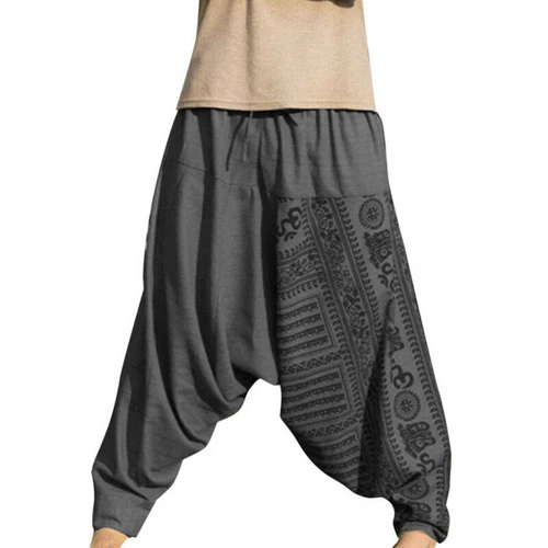 Lässige lockere Herrenhose Yoga Bohemia Aladin Baggy Haremshose Strand - Bild 10 von 17