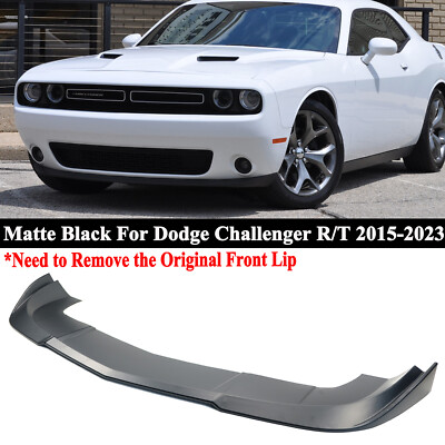For Dodge Challenger SXT R/T 2015-2023 Matte Black Front Bumper Lip Splitter Kit