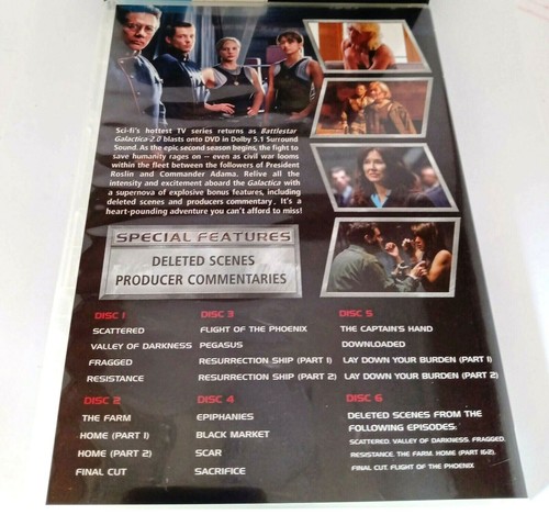 Battlestar Galactica - Season 2.0 - 6 Disc Set DVD's - Rated M VGC PAL 2,4 - Picture 5 of 6