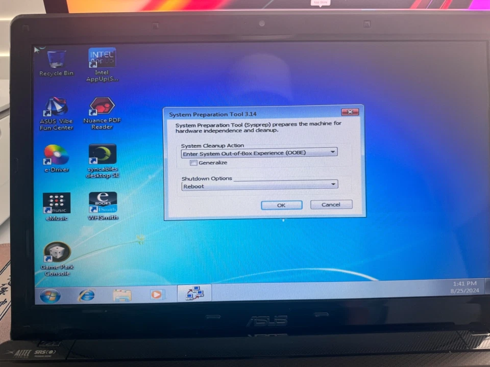 Asus A52F Laptop M380 2.53Ghz 270GB HDD 3GB RAM with bag - Image 4 of 4