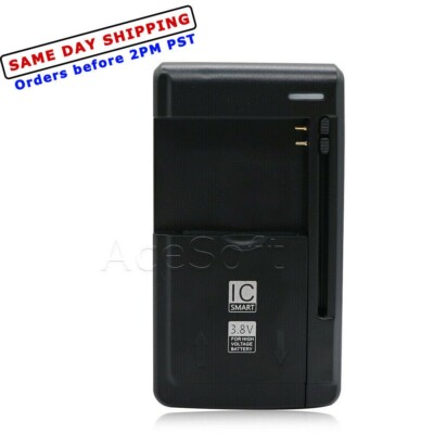 Multi Function Universal Battery Desktop Charger for Motorola Moto E5 Play Phone