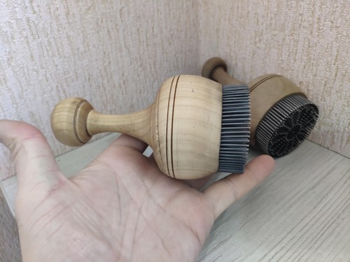 3er Set traditionelle usbekische Brotstempel (Tschekich) für schöne Muster 6 cm - Bild 8 von 9