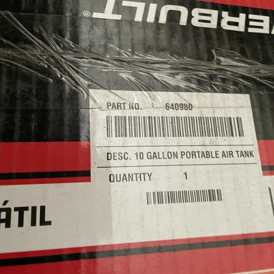 NUEVO tanque de aire portátil Powerbuilt de 10 galones para tienda 640980 Foto 2 de 2