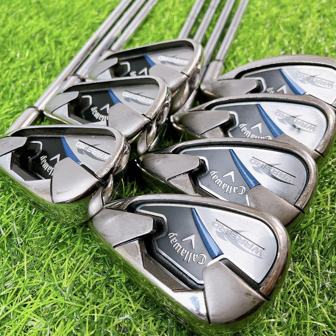 Callaway WARBIRD Iron Set Flex UNI 7 Pieces Used Right Handed F/S 69