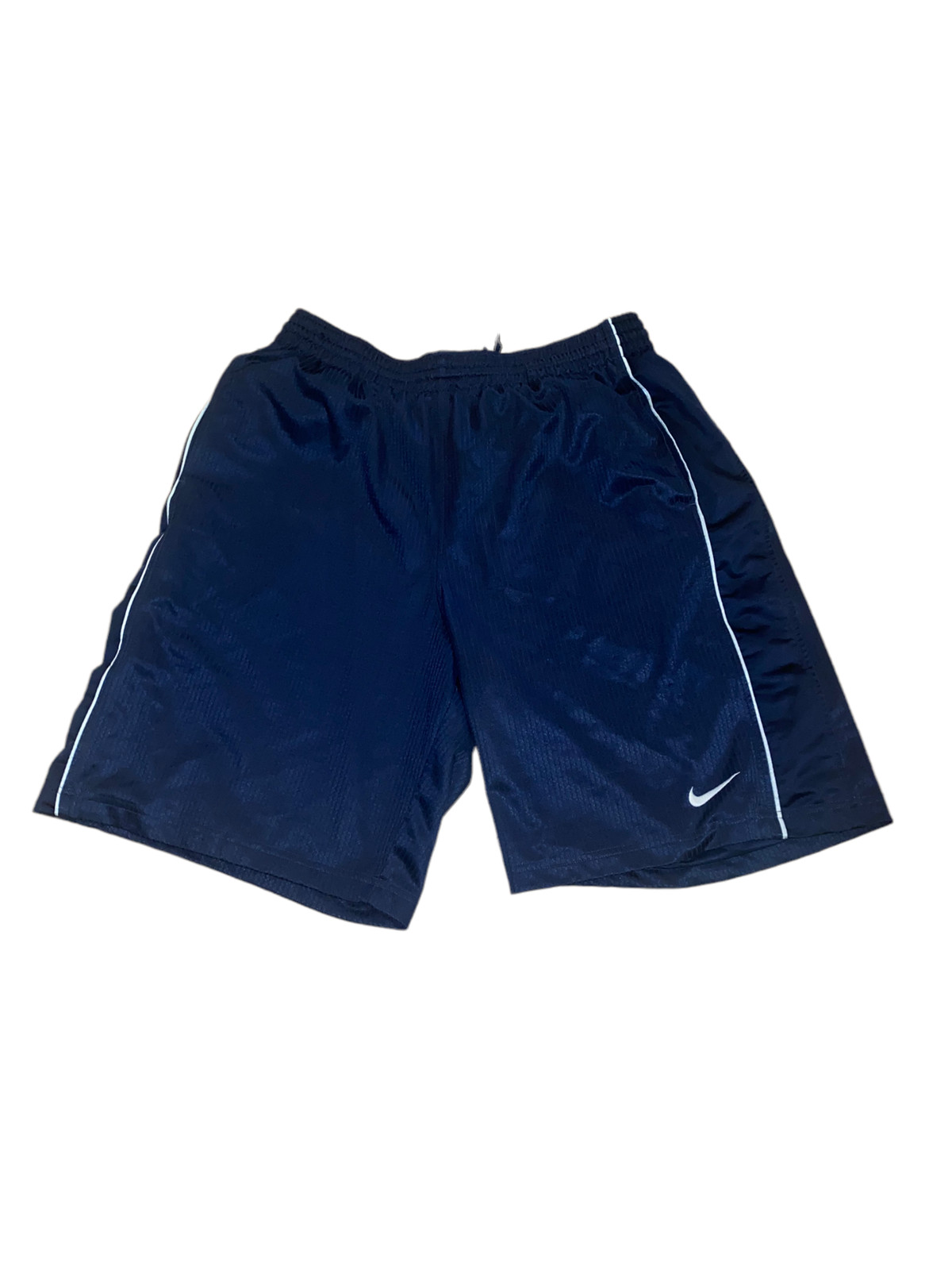 Nike Vintage Heavy Weight Basketball Shorts Navy Blue… Gem