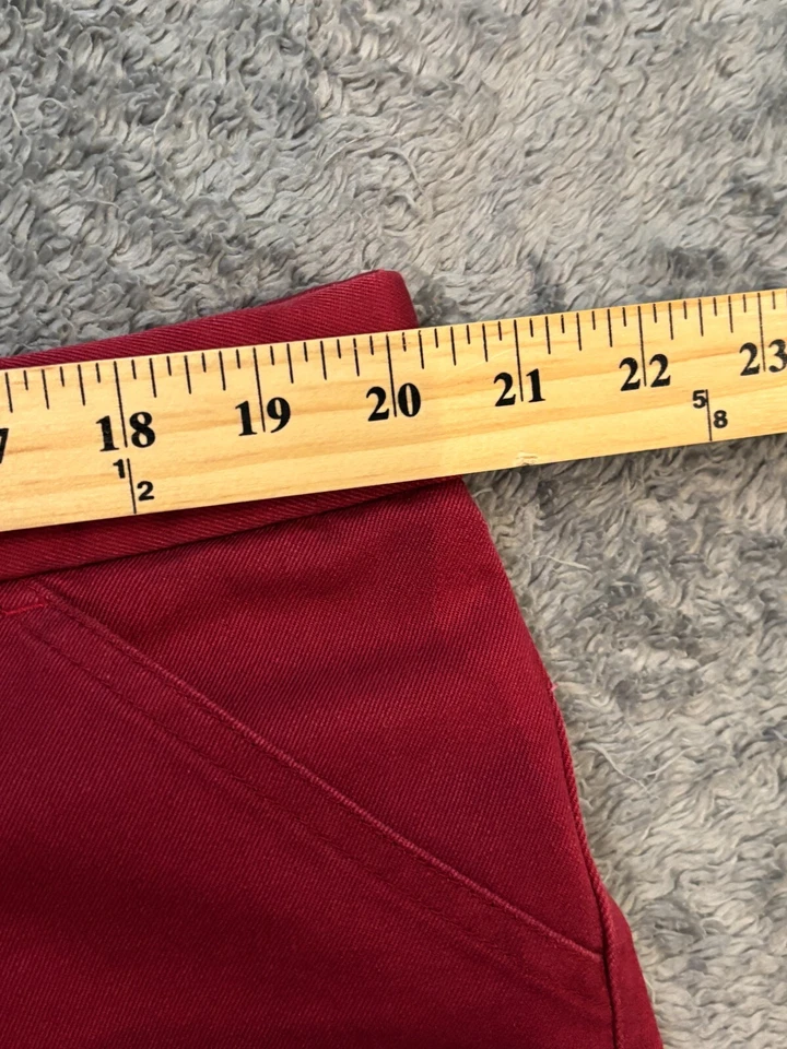 Pantalones Cortos de Carga Windham Pointe Para Hombres 42 (40) Rojo Granate Golf Informales Preppy Foto 3 de 4