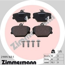 ZIMMERMANN Bremsbelagsatz Scheibenbremse 21999.160.1 für FORTWO CITY SMART 451