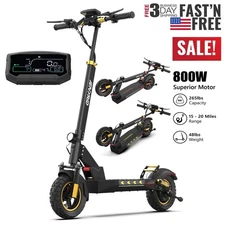 IENYRID Electric Scooter Adult with Seat 800W Folding E-Scooter 28MPH 48V 12.5AH