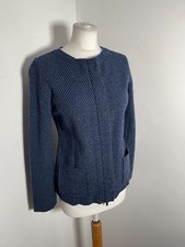 Giacca Jennifer Tattanelli 42 ottime condizioni boucle tweed cardigan senza colletto seta lana