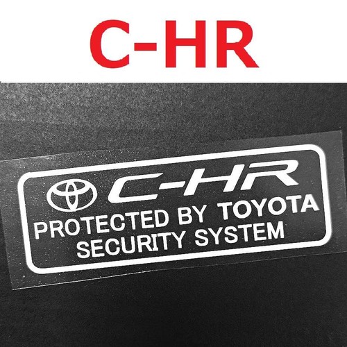 Toyota C-Hr Security Sticker 2 Pieces Usdm Chr