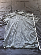 Goodfellow Men  s Polo Shirt Blue Size XL Short Sleeve Casual Stretch Knit