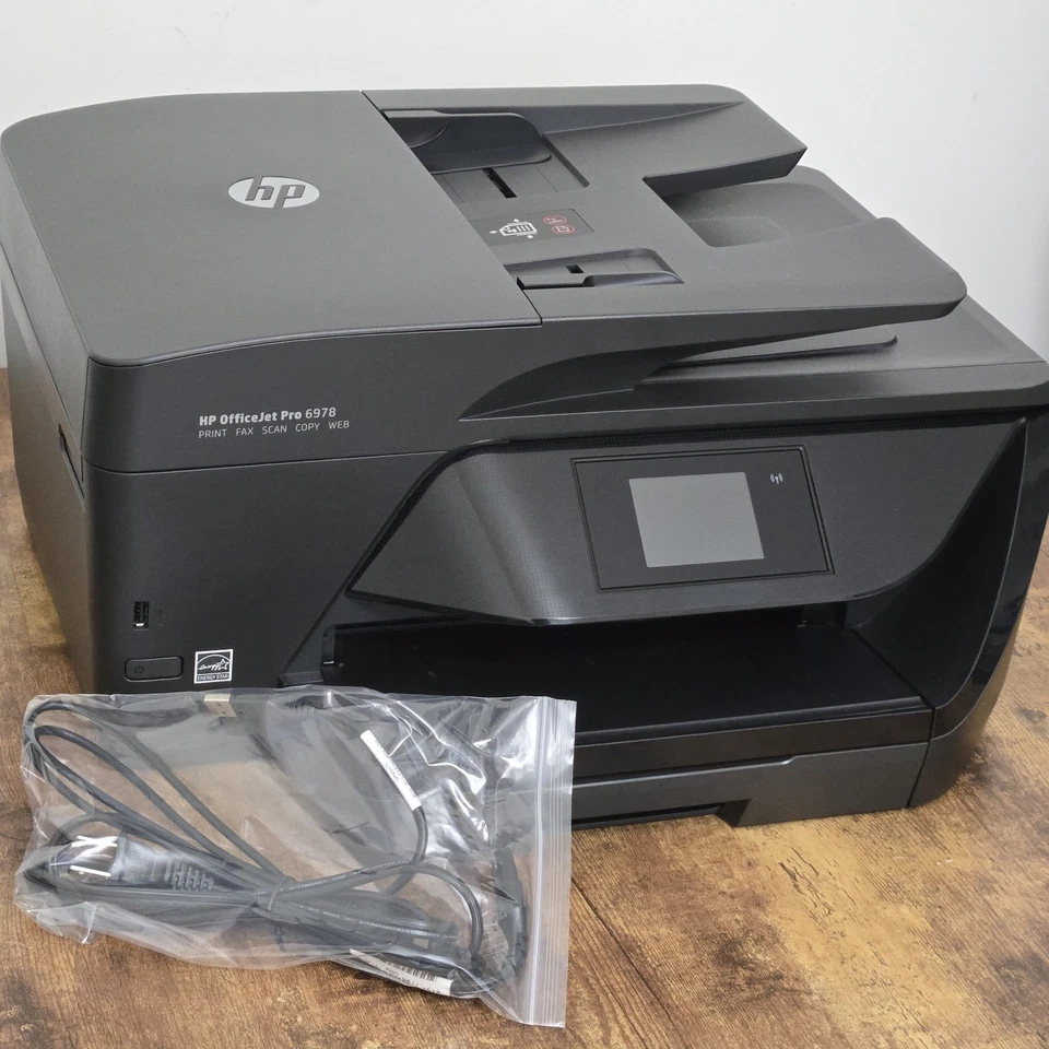 HP OfficeJet Pro 6978 All-in-One Wireless Color Printer Tested - 1738 Pages EUC - Image 2 of 4