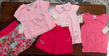 Vintage Y2K OshKosh B  gosh Girls Size 5 NWT Lot 5 Embroidered Floral 2000s