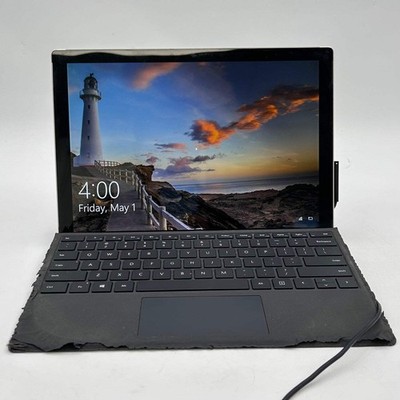 Broken Microsoft Surface 5 Pro 1796 12.3'' m3-7Y30 4GB RAM 128GB SSD Cracked Scre