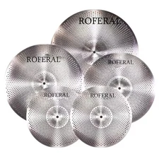 SONICAKE Low Volume Cymbal Pack Quiet Cymbal Set 14Hi-hats+16Crash+18Crash