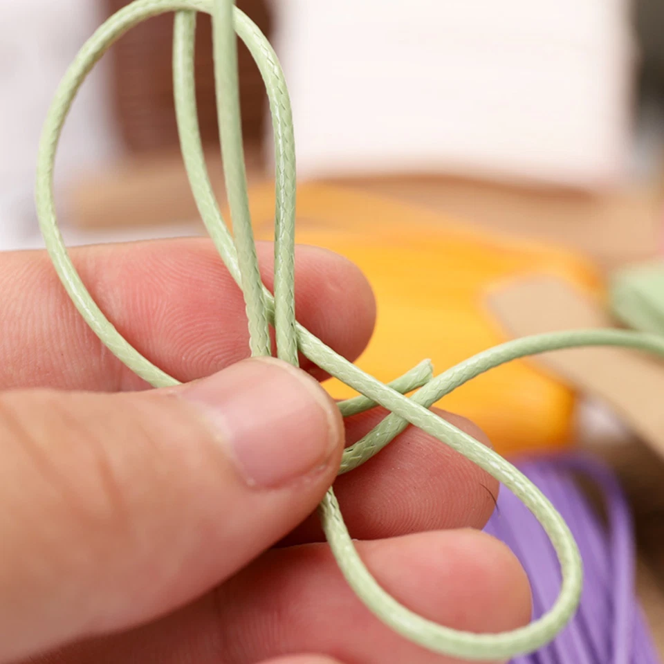 Craft DIY Korean Waxed Cord String 1.5mm Macrame Necklace Thread Bracelet Making - Image 3 of 4