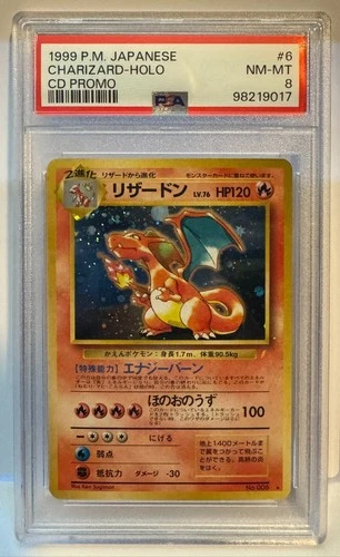New Listing1999 Pokemon Song Best Collection Charizard CD Promo Holo #006 PSA 8