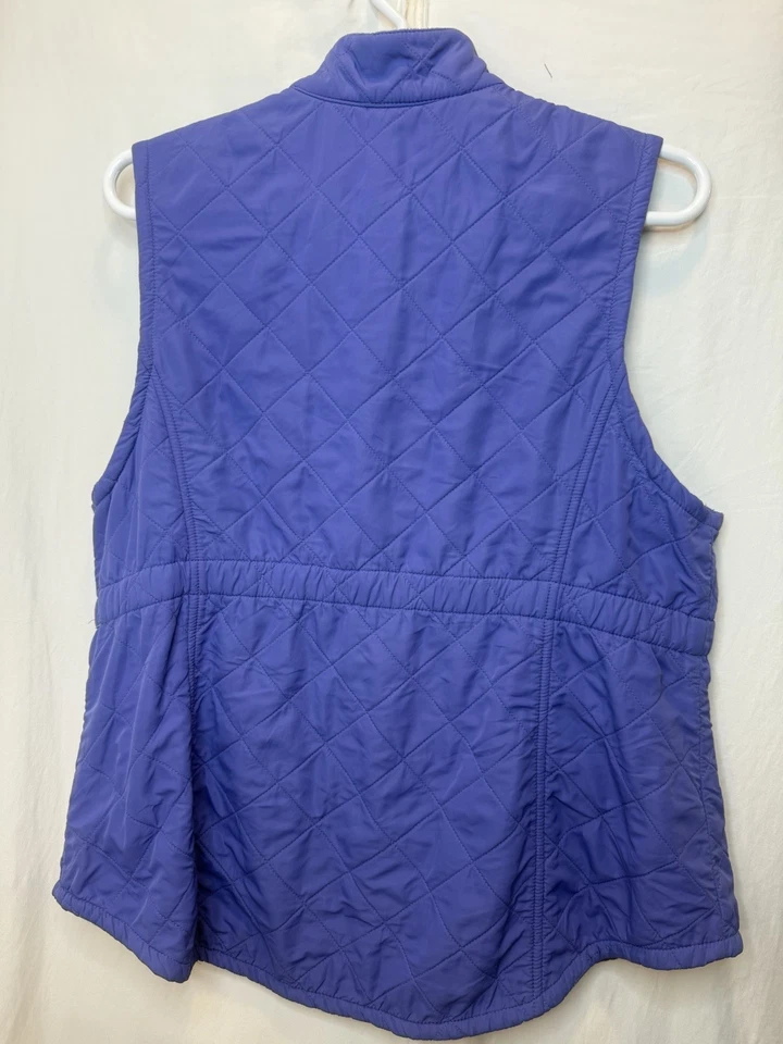 Chaleco acolchado Bit & Bridle púrpura cremallera completa forrado de lana para mujer talla 1X caballo Foto 3 de 3