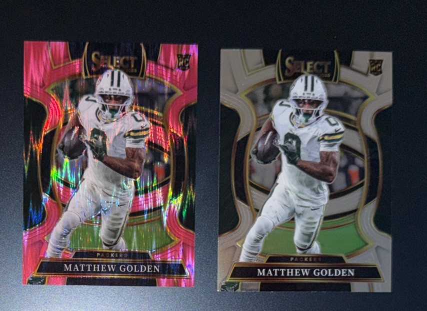 2025 Panini Select - Concourse Matthew Golden #66 Pink Shock Prizm (RC)