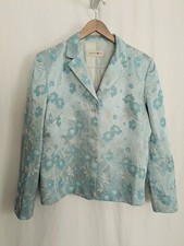 Bernard Zins Jacquard Floral 3-button Blazer Made in Paris Med