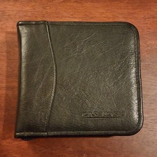 Case Logic Small CD Travel Case Wallet Faux Leather 12 Sleeves 24 Disc Capacity