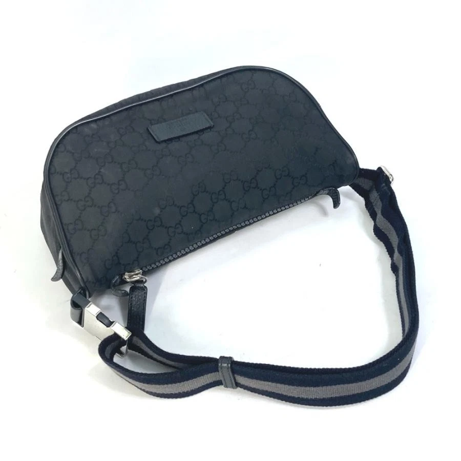 GUCCI Body Bag Taille Pochette Cross Bag GG Ceinture Sac Taille Noir Homme 25,5 cm