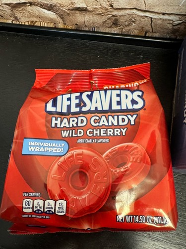 1 Astuccio Salvagente Ciliegia Selvatica Avvolto Singolarmente Caramelle Dure Confezione da 4 14,50 Oz - Foto 3 di 4