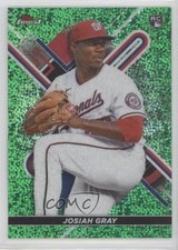 2022 Topps Finest Green Speckle Refractor 85/125 Josiah Gray #25 07i7