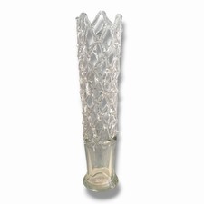 Vintage MCM Murano 20  Lattie Woven Art Glass vase/Made in Italy / Hand-Blown