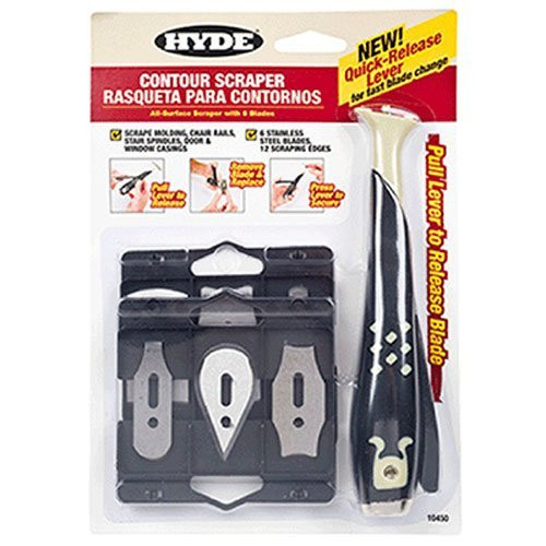 HYDE 10450 Contour Scraper with 6 Changeable Blades