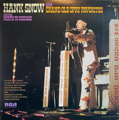 Hank Snow, Hank Snow Sings Grand Ole Opry Favourites, (LP, RE), NM or M-, 366438