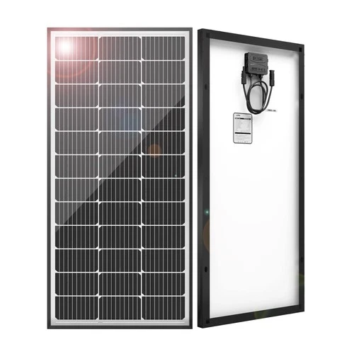 JJN 100 Watt Solar Panels, 9BB Monocrystalline 12V 100W Solar Panel, 23% High...