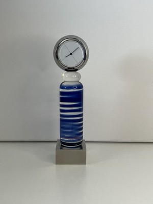 ''Vera Walter''Künstler Unikat glas Säule mit Uhr