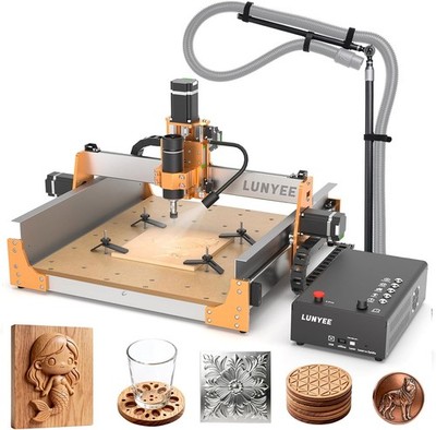 LUNYEE 4040 Pro Max CNC Router Engraving Machine Dual Linear Rail Z-Axis