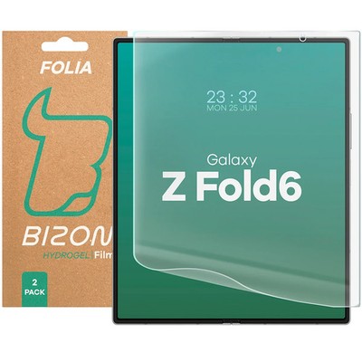 2x Hydrogel Schutzfolie für Galaxy Z Fold6 Bizon Displayschutzfolie Folie Film