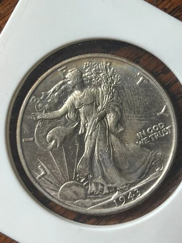 1943 Silver Walking Liberty 50C Half Dollar USA Silver Coin, VF+ to AU