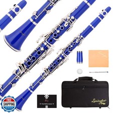 Aileen Lexington Bb Flat 17 Key Clarinet with One-Month Free Lesson, Reed, Mo