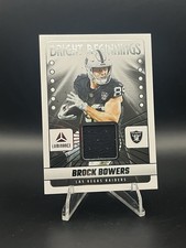 2025 Panini Luminance Football #BB-BBO BROCK BOWERS Jersey Bright Beginnings