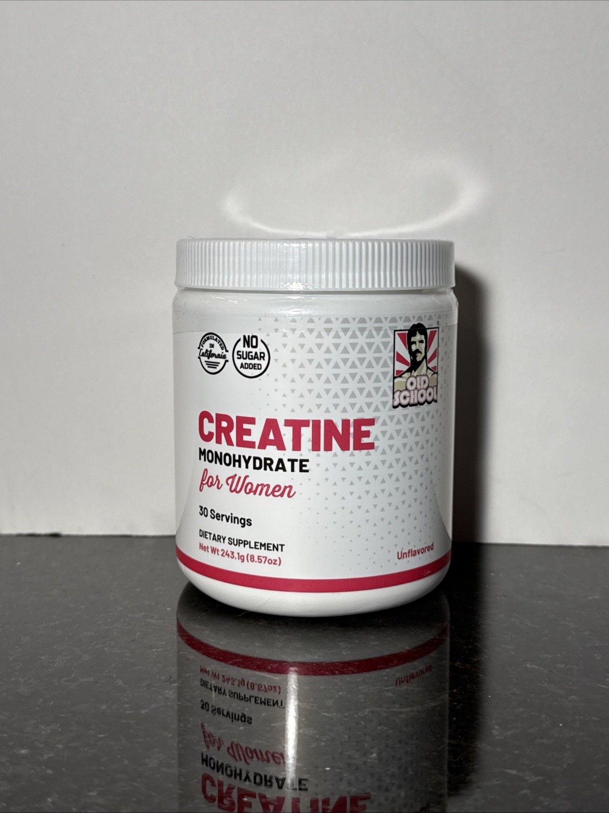 Old School Creatine Monohydrate For Women 30 Servings Unflavored