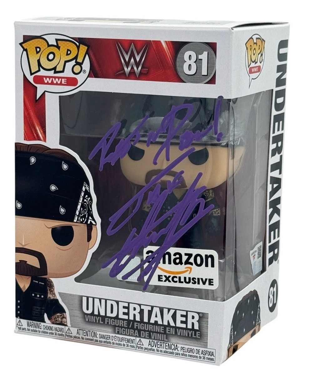 UNDERTAKER SIGNED FUNKO POP FIGURE #81 WWE REST IN PEACE FANATICS
