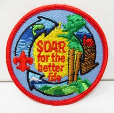 Vintage BSA Patch Soar for the Better Life Boy Scouts Camporee Environmental
