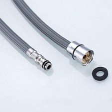 Pull Out And Down Hose For For Faucets 59 Inch Metal Steel Nylon Home Bathroom 